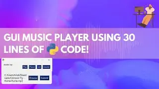 How to Create a GUI Music Player with Just 30 Lines of Python  | hindi | python gui | python GUI