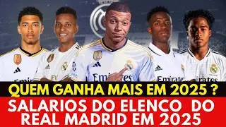 Real Madrid Players’ Salaries in 2025 – See How Much Each Player Earns! – Who Earns the Most?
