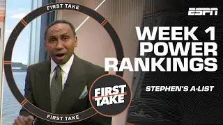 Shannon Sharpe REMIXES Stephen's A-list of Week 1 power rankings + grades it an A- 👏 | First Take