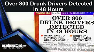 Over 800 Drunk Drivers Detected in 48 Hours
