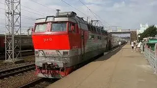 Смена локомотива поезда №360 Калининград - Адлер