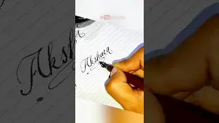 Akshara name in beautiful cusrive handwriting | satisfying handwriting #calligraphy  #rkartz