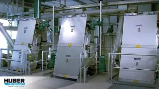 HUBER Mechanical preliminary wastewater treatment on a municipal WWTP