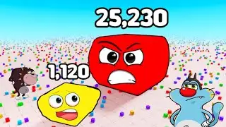 Block Eating Simulator  Roblox | Oggy Become A Big Block | Bob and Moto 123 go Hindi
