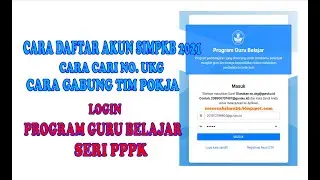 Sukses Miliki Akun dan Gabung POKJA SIMPKB 2021