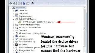 Windows successfully loaded the device driver for this hardware but cannot find the hardware Code 41