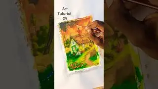 T9. LET'S GRASS COLORING... 🖼 | #shorts #art #grass #painting #trending #artist #tutorial #arts
