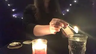 Candle Lighting ASMR (with tapping, lofi)
