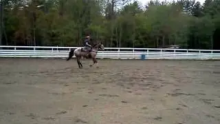 Morgan and Beau practicing Barrels