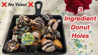 3 Ingredient Donuts | No Yeast | Instant Donuts Without Yeast | Quick Doughnuts | Lockdown Recipe