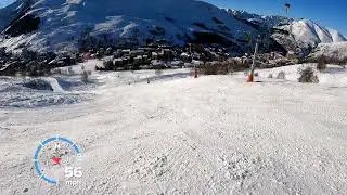 Falling off black ski slope at over 50MPH