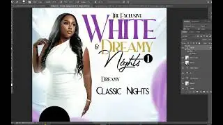 FLYER DESIGN: WHITE AND CLASSY NIGHT