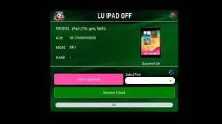 New Software LU iPADs OFF ( ICLOUD FMIOFF FOR IPADS) iCloud Removal 100%