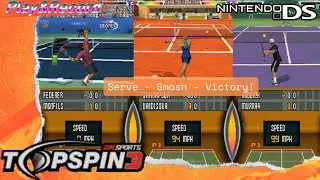 Top Spin 3 (Nintendo DS) Gameplay Non Commentary
