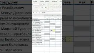 MS Excel. Бир канча ячейканы окшош маанилер менен толтуруу #shorts