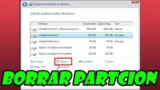 Como BORRAR una PARTICION del disco duro Windows 10✔️