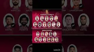 RCB Strongest Playing 11 vs Bench Players 