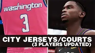 NBA 2K23 - ALL NEW CITY EDITION JERSEYS & COURTS | 3 Players Updated!