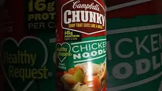 Campbell's chunky chicken noodles 🍜 soup so good 👍