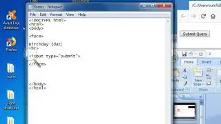 html5 input type input type date time local in telugu with tags, notepad lesson: 24 (part-4)