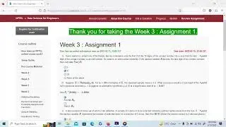 Data Science for Engineers NPTEL SWAYAM Course Week 3 Assignment Answers