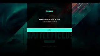 Battlefield 2042 - Error: Backend server could not be found (PL)