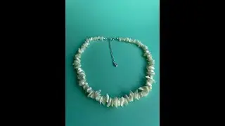 Переделка бус из перламутровой крошки.