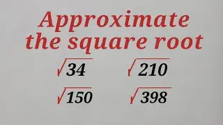 Calculate Square Root Without Calculator 