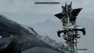 Skyrim Первая Битва с Алдуином (улетел)
