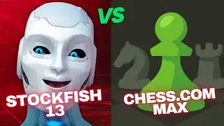 Stockfish 13 Vs Chess.com Max 3200 (1-0) 🔥 ( Stockfish - White)✅