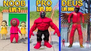ATUALIZEI o SOLDADO DO ROUND 6 FRACO até o SOLDADO DO ROUND 6 DEUS no GTA 5 Mods ! (ÉPICO)