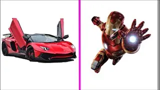 Shape of The Car With The Superhero You Have  PART 2