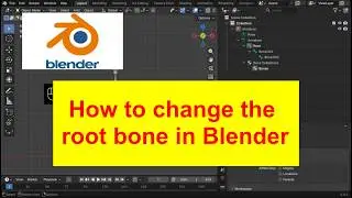How to change the root bone in Blender