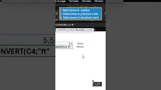 Comment utiliser la fonction Convert📈#excel #exceltips #astuces #tutoriel #convert