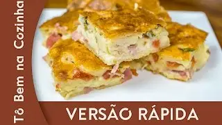 TORTA DE LIQUIDIFICADOR [Versão Rápida] - Receita de torta salgada de liquidificador