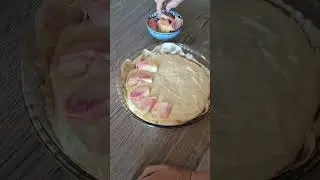 Пирог с персиками  #рецепт #рецепты #еда