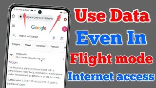 How to use data in Airplane mode // Data use in Flight mode