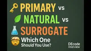 Primary Key vs Natural Key vs Surrogate Key | DBMS Concepts Explained Simply 