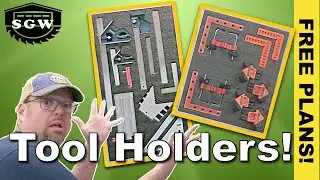 HOW TO BUILD Wall Mounted Foam Tool Holders | Woodworking