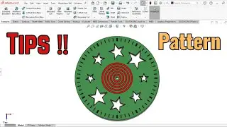 Tips and Trick in SolidWorks - using pattern features that are rarely known in Solidworks