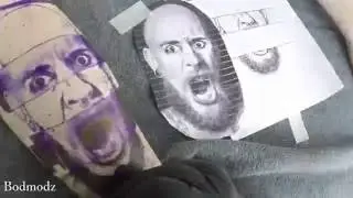 Tattooed portrait - Time lapse (Forehead Gopro) ❺