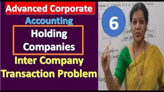 6. Holding Companies Chapter - Inter Company Transaction problem from Advanced Corporate Accounting
