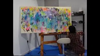 creating an abstract painting