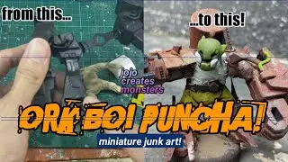 ORK BOI PUNCHAH! (JOJO CREATES MONSTERS MINI JUNK ART)