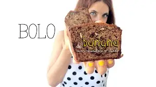Bolo de Banana com Chocolate e Nozes