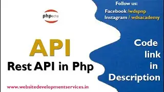API | Rest API in Php ( Very Simple & Easy )