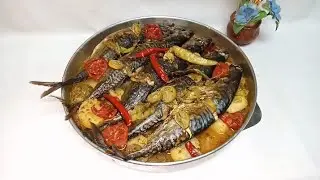 صينيه سمك مكاريل علي عين البوتجاز بأسهل طريقه بتتبيله و تسويه واحكموا بنفسكو