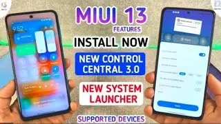 How To Install Miui 13 New Control Center 3.0 & New System Launcher | How To Install Miui 13 feature