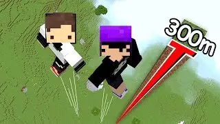 minecraft mas a cada PULO pulamos mais ALTO