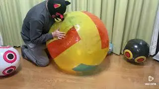 Video-No,806　Beachball blow to burst （Fail）